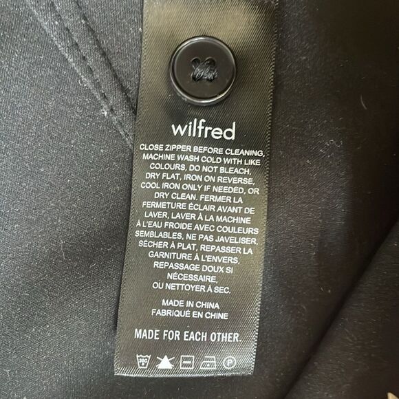 Aritzia Wilfred Faux Leather High Waisted Crop Bootcut Flare Pants Size 4 Black - Picture 7 of 8